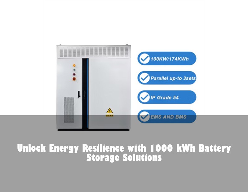 Unlock Energy Resilience with 1000 kWh Battery Storage Solutions | Huijue Solar
