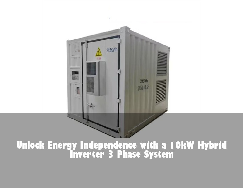 Unlock Energy Independence with a 10kW Hybrid Inverter 3 Phase System