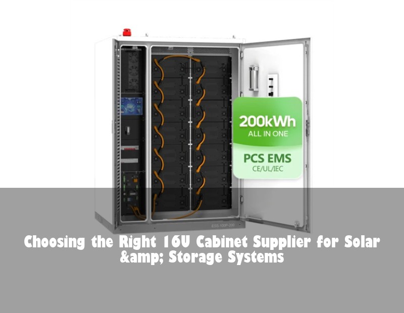 Choosing the Right 16U Cabinet Supplier for Solar & Storage Systems