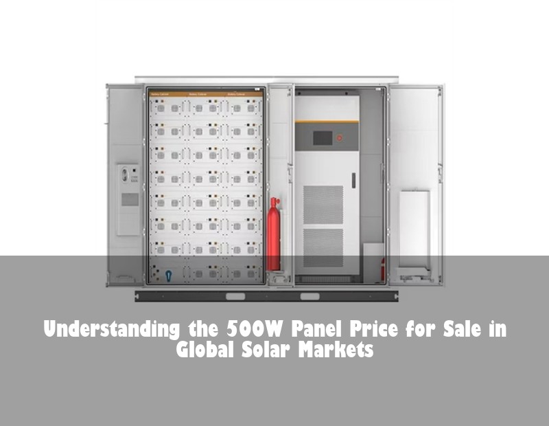 Understanding the 500W Panel Price for Sale in Global Solar Markets