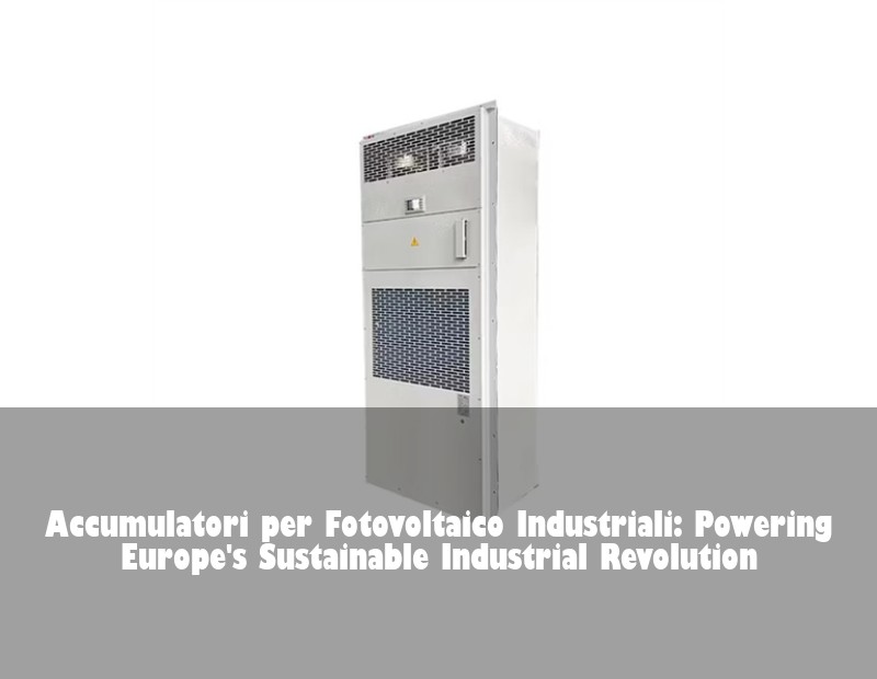 Accumulatori per Fotovoltaico Industriali: Powering Europe's Sustainable Industrial Revolution