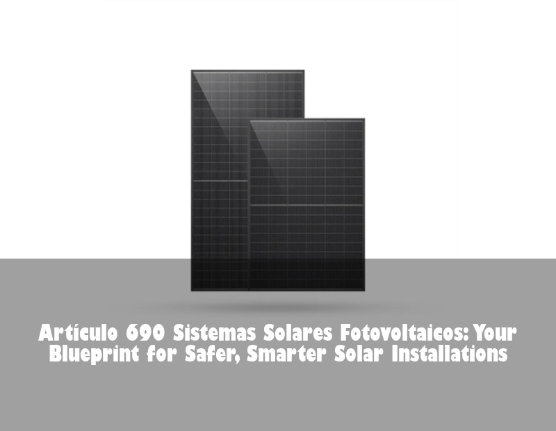 Artículo 690 Sistemas Solares Fotovoltaicos: Your Blueprint for Safer, Smarter Solar Installations