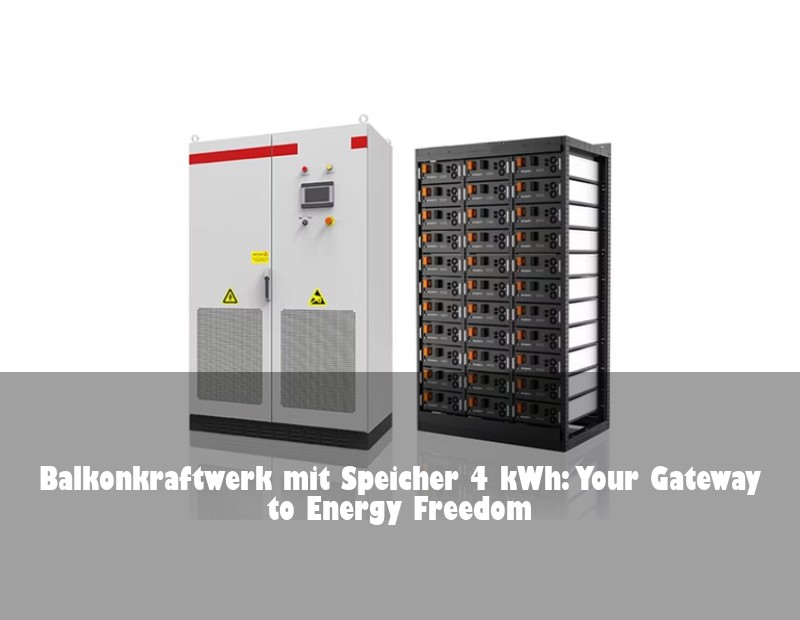 Balkonkraftwerk mit Speicher 4 kWh: Your Gateway to Energy Freedom