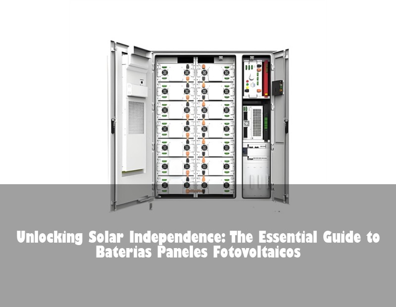 Unlocking Solar Independence: The Essential Guide to Baterias Paneles Fotovoltaicos