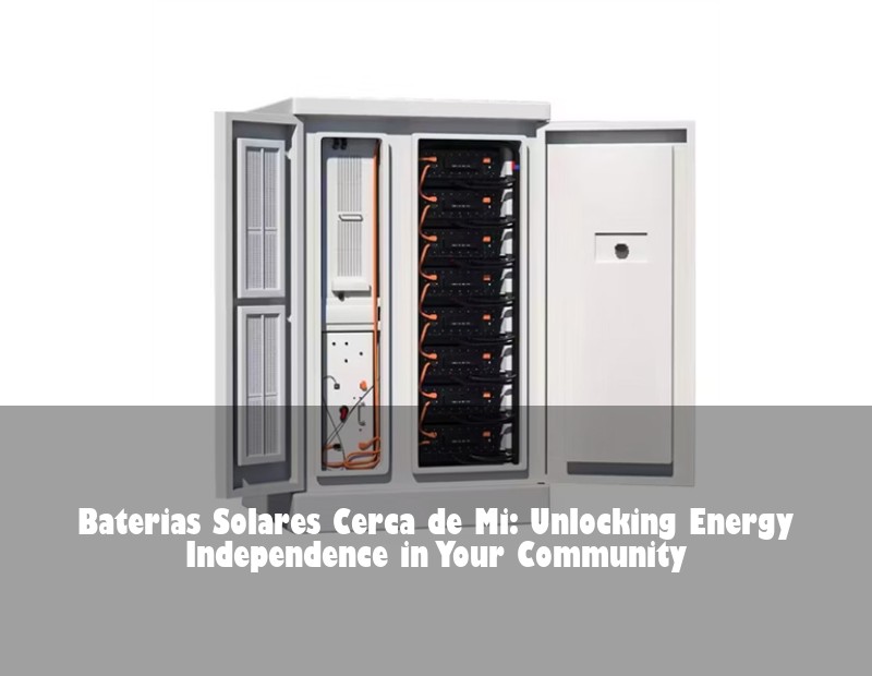 Baterias Solares Cerca de Mi: Unlocking Energy Independence in Your Community