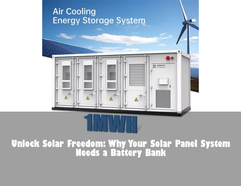 Unlock Solar Freedom: Why Your Solar Panel System Needs a Battery Bank