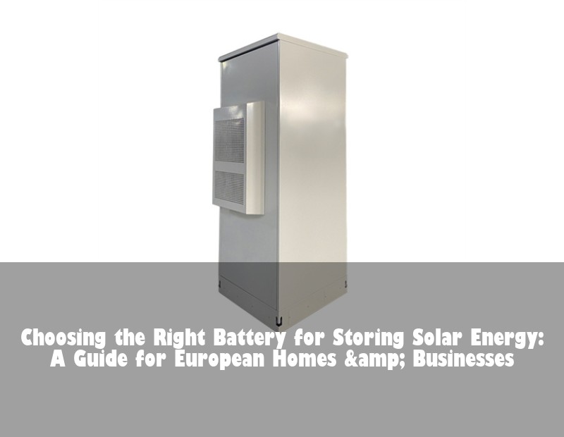 Choosing the Right Battery for Storing Solar Energy: A Guide for European Homes &amp; Businesses