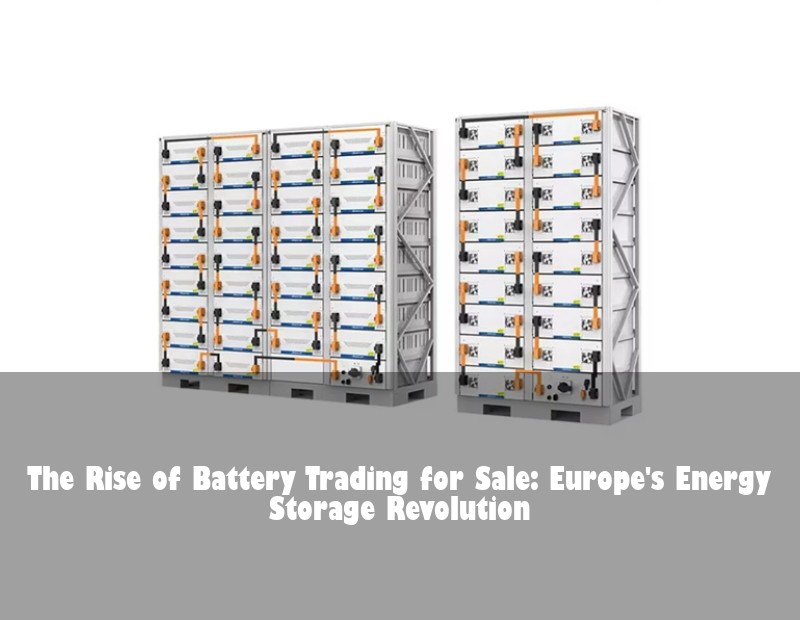 The Rise of Battery Trading for Sale: Europe's Energy Storage Revolution