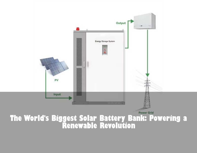 The World's Biggest Solar Battery Bank: Powering a Renewable Revolution