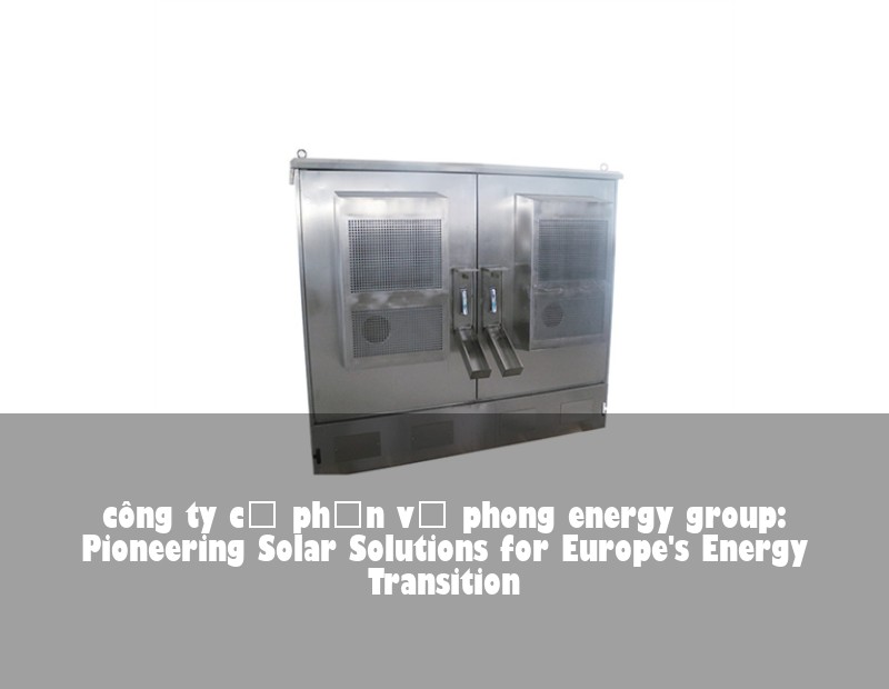công ty cổ phần vũ phong energy group: Pioneering Solar Solutions for Europe's Energy Transition