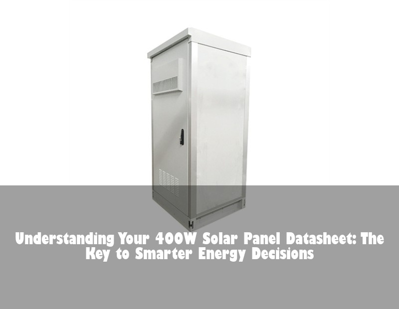 Understanding Your 400W Solar Panel Datasheet: The Key to Smarter Energy Decisions