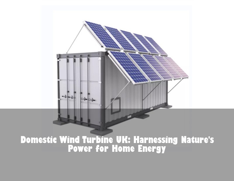 Domestic Wind Turbine UK: Harnessing Nature's Power for Home Energy