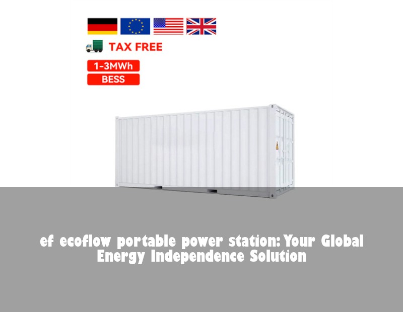 ef ecoflow portable power station: Your Global Energy Independence Solution