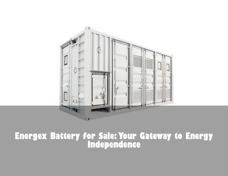 Energex Battery for Sale: Your Gateway to Energy Independence