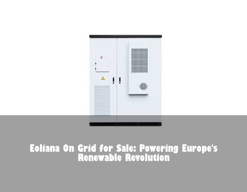 Eoliana On Grid for Sale: Powering Europe's Renewable Revolution