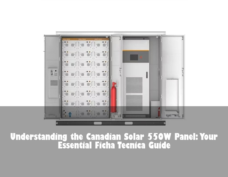 Understanding the Canadian Solar 550W Panel: Your Essential Ficha Tecnica Guide
