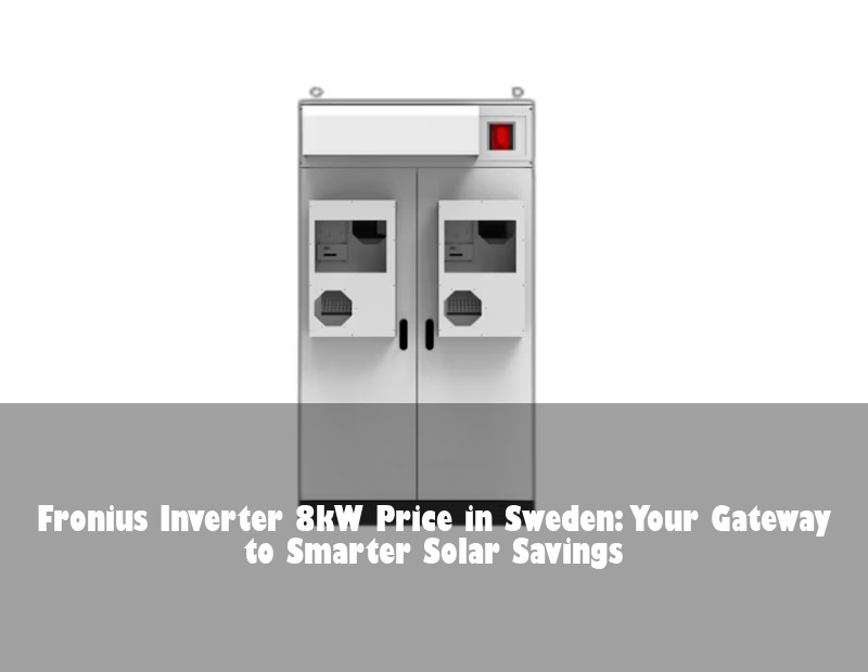 Fronius Inverter 8kW Price in Sweden: Your Gateway to Smarter Solar Savings