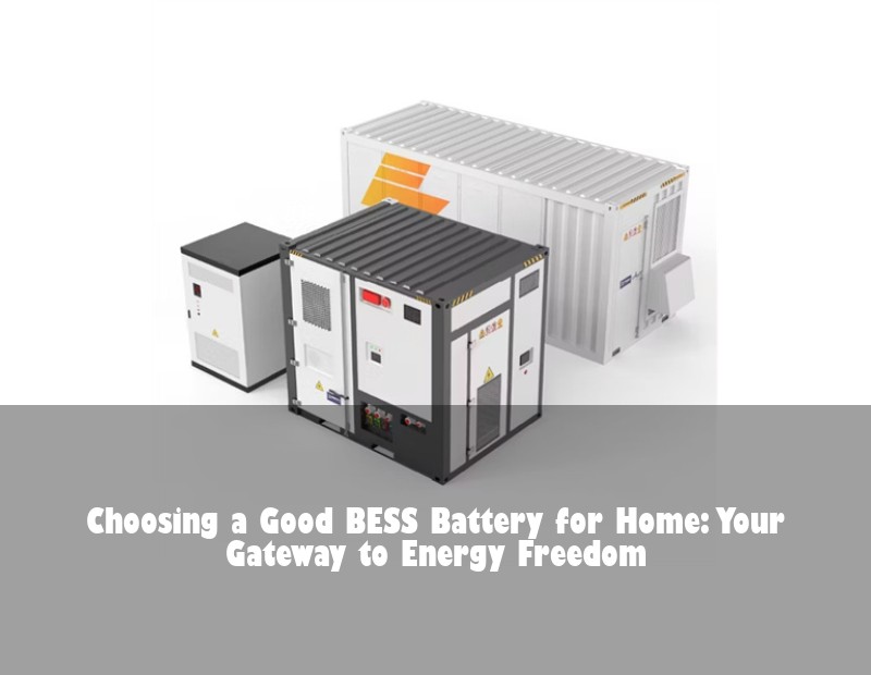 Choosing a Good BESS Battery for Home: Your Gateway to Energy Freedom