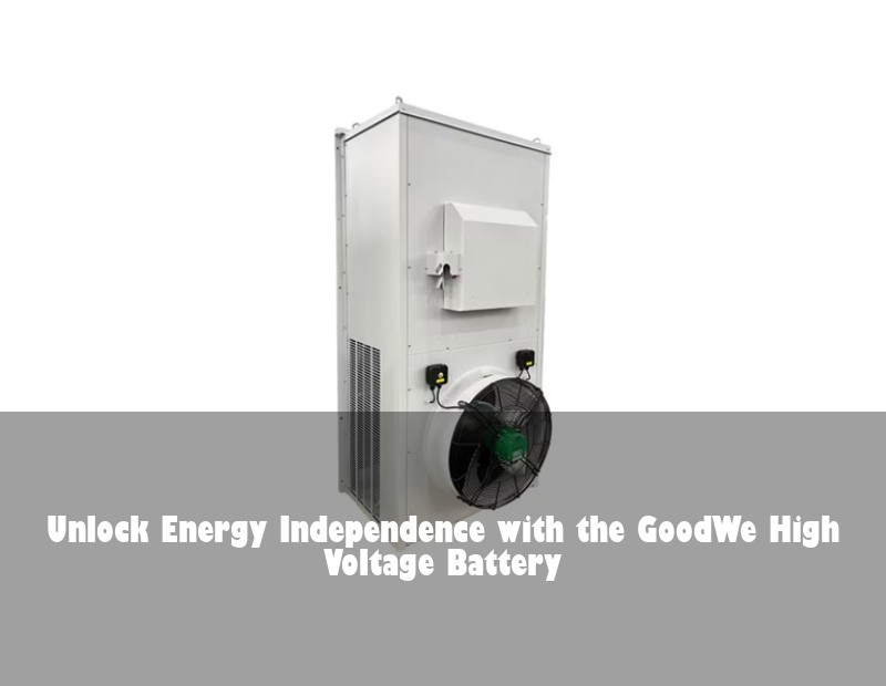Unlock Energy Independence with the GoodWe High Voltage Battery | Huijue Solar
