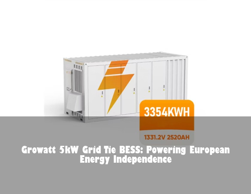 Growatt 5kW Grid Tie BESS: Powering European Energy Independence