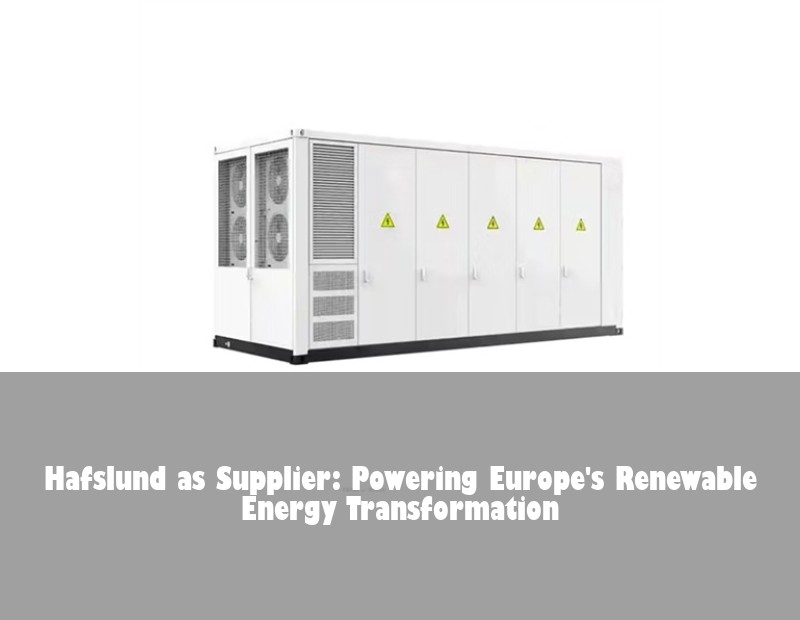 Hafslund as Supplier: Powering Europe's Renewable Energy Transformation