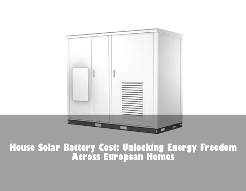 House Solar Battery Cost: Unlocking Energy Freedom Across European Homes