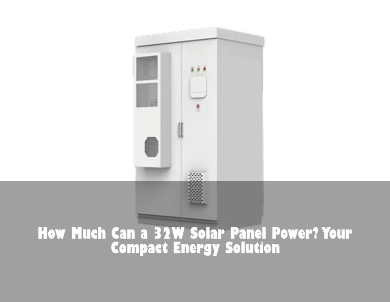 How Much Can a 32W Solar Panel Power? Your Compact Energy Solution