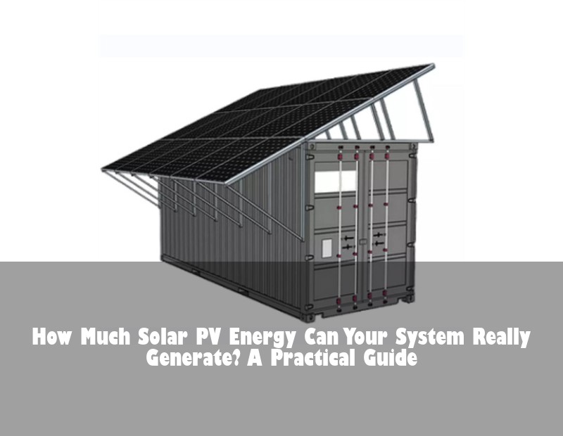 How Much Solar PV Energy Can Your System Really Generate? A Practical Guide | Huijue Solar