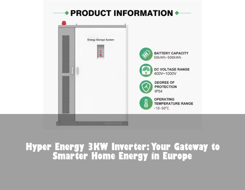 Hyper Energy 3KW Inverter: Your Gateway to Smarter Home Energy in Europe