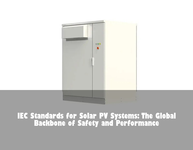 IEC Standards for Solar PV Systems: The Global Backbone of Safety and Performance