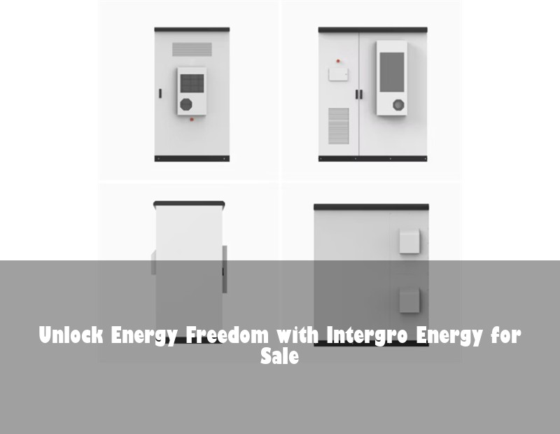 Unlock Energy Freedom with Intergro Energy for Sale