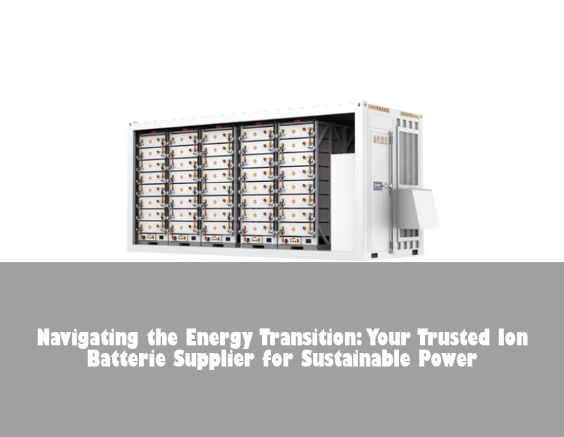 Navigating the Energy Transition: Your Trusted Ion Batterie Supplier for Sustainable Power
