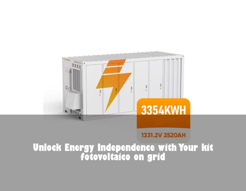 Unlock Energy Independence with Your kit fotovoltaico on grid
