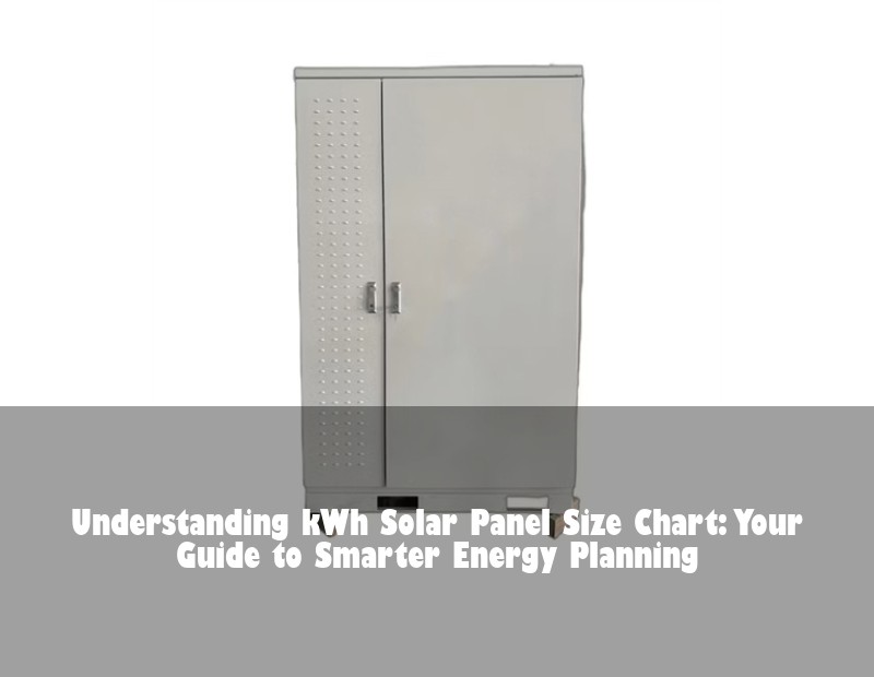Understanding kWh Solar Panel Size Chart: Your Guide to Smarter Energy Planning