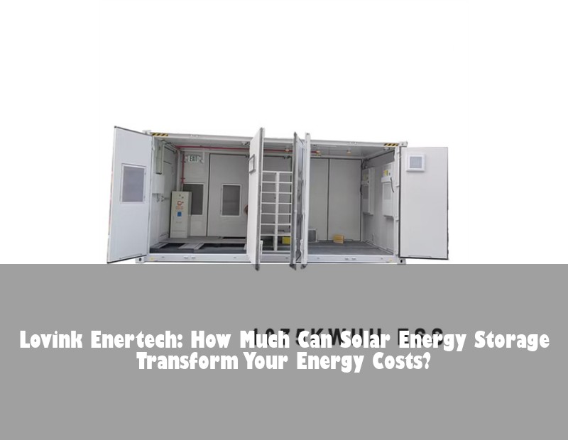 Lovink Enertech: How Much Can Solar Energy Storage Transform Your Energy Costs?