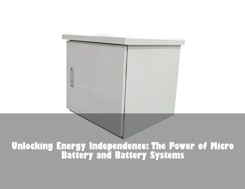 Unlocking Energy Independence: The Power of Micro Battery and Battery Systems
