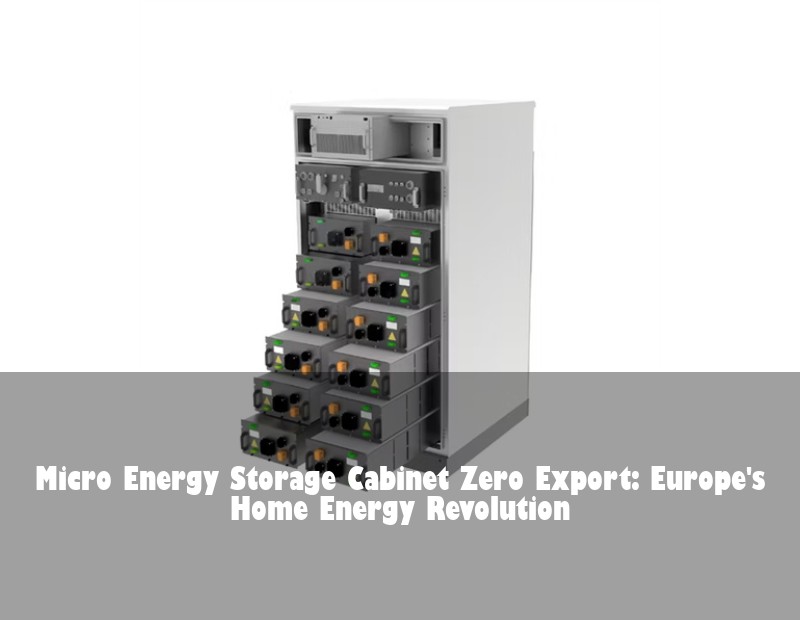 Micro Energy Storage Cabinet Zero Export: Europe's Home Energy Revolution | Huijue Solar