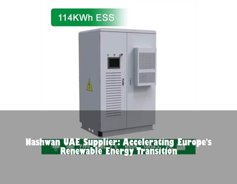 Nashwan UAE Supplier: Accelerating Europe's Renewable Energy Transition