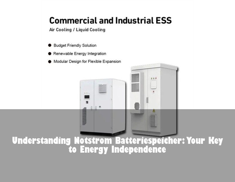 Understanding Notstrom Batteriespeicher: Your Key to Energy Independence