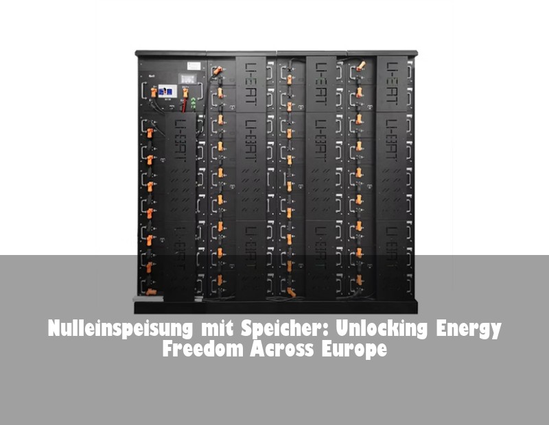 Nulleinspeisung mit Speicher: Unlocking Energy Freedom Across Europe | Huijue Solar