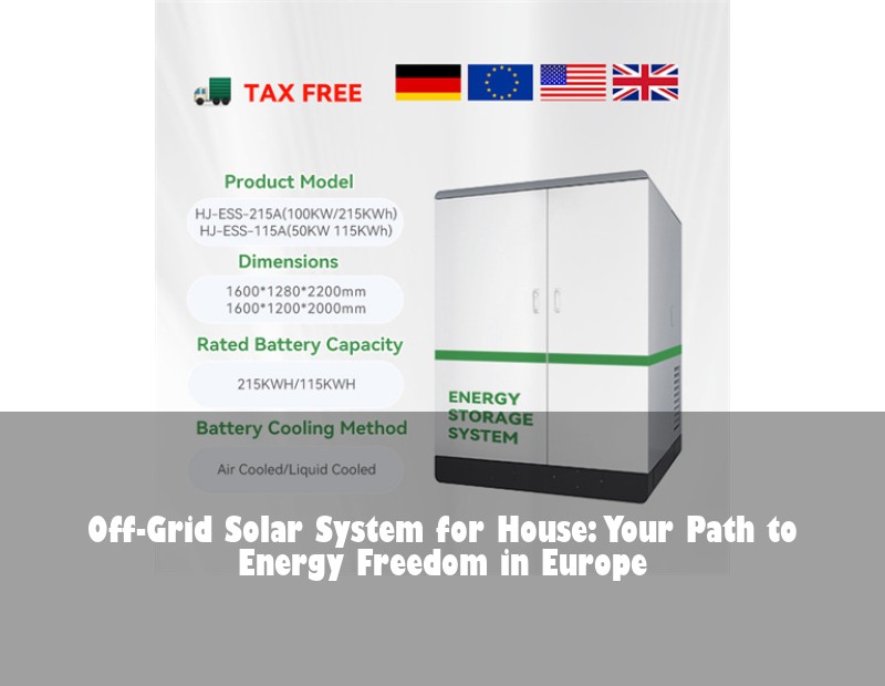 Off-Grid Solar System for House: Your Path to Energy Freedom in Europe
