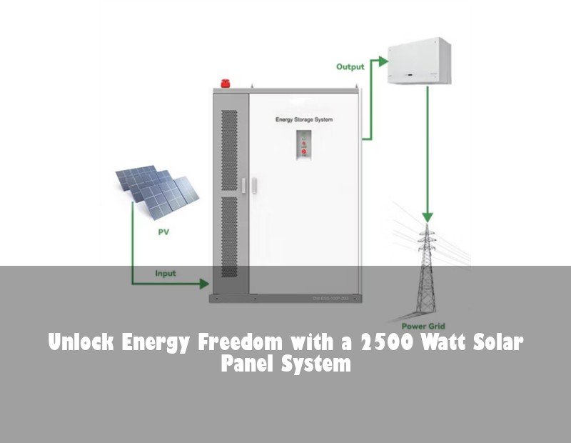 Unlock Energy Freedom with a 2500 Watt Solar Panel System