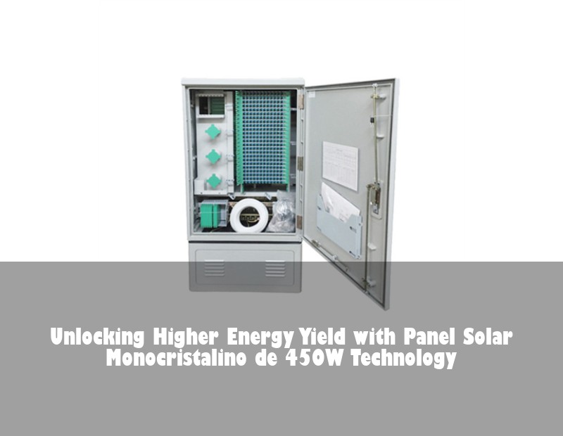 Unlocking Higher Energy Yield with Panel Solar Monocristalino de 450W Technology