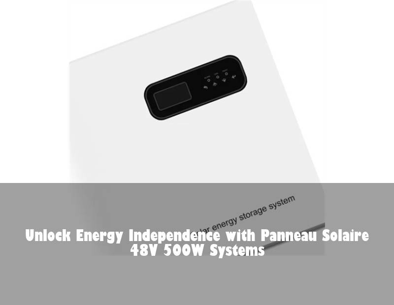 Unlock Energy Independence with Panneau Solaire 48V 500W Systems