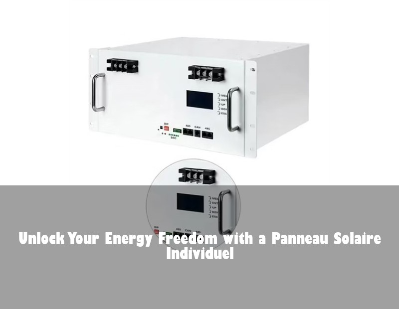 Unlock Your Energy Freedom with a Panneau Solaire Individuel