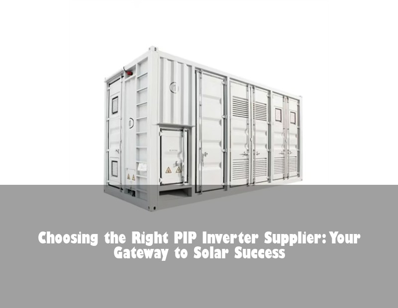 Choosing the Right PIP Inverter Supplier: Your Gateway to Solar Success | Huijue Solar