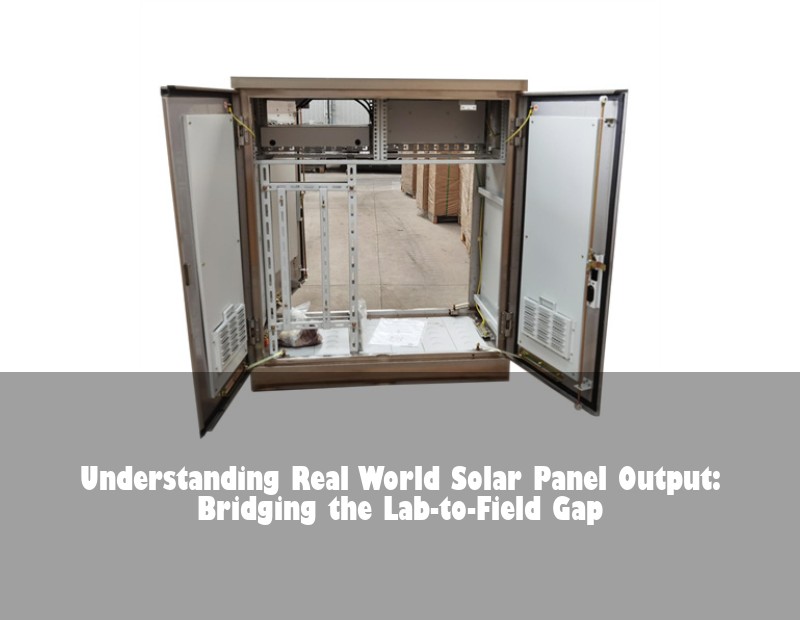 Understanding Real World Solar Panel Output: Bridging the Lab-to-Field Gap