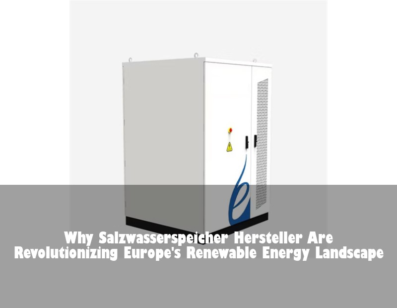 Why Salzwasserspeicher Hersteller Are Revolutionizing Europe's Renewable Energy Landscape