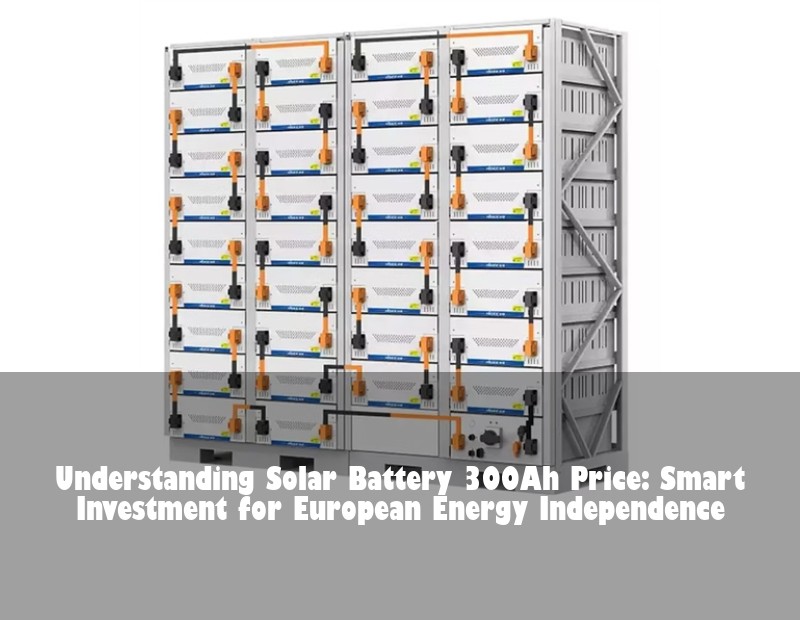 Understanding Solar Battery 300Ah Price: Smart Investment for European Energy Independence | Huijue Solar
