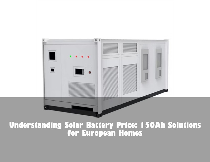 Understanding Solar Battery Price: 150Ah Solutions for European Homes